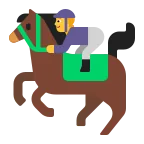 Emoji Carrera de caballos en Microsoft