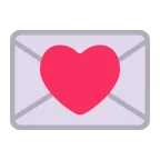 Love Letter emoji on Microsoft