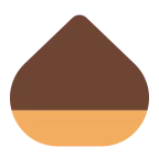 Chestnut emoji on Microsoft