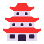 Emoji Castillo japonés en Microsoft