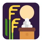 Moon Viewing Ceremony emoji on Microsoft