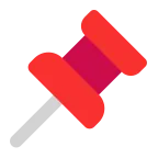 Pushpin emoji on Microsoft