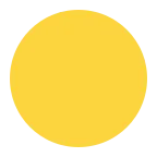 Emoji Círculo amarillo en Microsoft