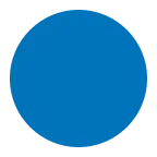 Blue Circle emoji on Microsoft
