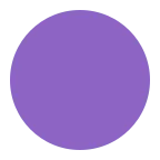 Emoji Círculo morado en Microsoft