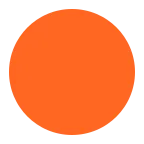 Orange Circle emoji on Microsoft