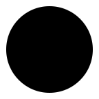 Black Circle emoji on Microsoft