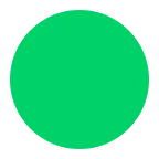 Emoji Círculo verde en Microsoft