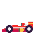Racing Car emoji on Microsoft
