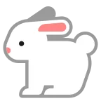 Rabbit emoji on Microsoft