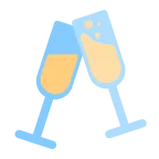 Emoji Copas brindando en Microsoft