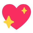 Emoji Corazón brillante en Microsoft