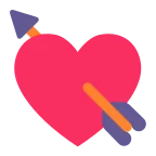 Emoji Corazón con flecha en Microsoft