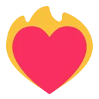 Heart on Fire emoji on Microsoft