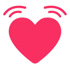 Beating Heart emoji on Microsoft