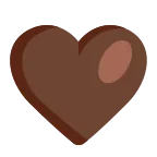 Brown Heart emoji on Microsoft