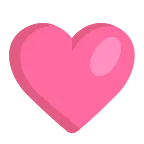 Emoji Corazón rosa en Microsoft