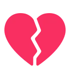 Broken Heart emoji on Microsoft