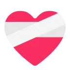 Emoji Corazón vendado en Microsoft