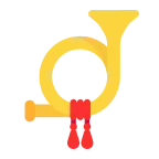 Postal Horn emoji on Microsoft