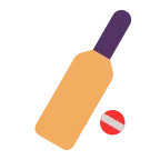 Cricket Game emoji on Microsoft