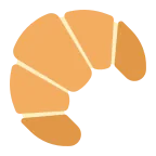 Croissant emoji on Microsoft