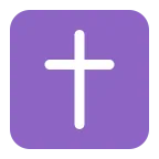 Cross emoji on Microsoft