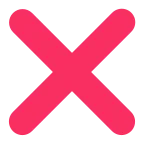 Cross Mark emoji on Microsoft