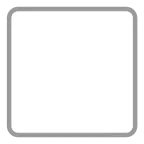 Emoji Cuadrado blanco grande en Microsoft