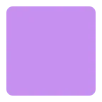 Emoji Cuadrado morado en Microsoft