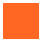 Orange Square emoji on Microsoft