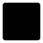 Black Large Square emoji on Microsoft