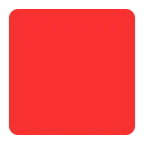 Emoji Cuadrado rojo en Microsoft