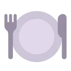Fork and Knife with Plate emoji on Microsoft