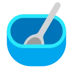 Bowl with Spoon emoji on Microsoft
