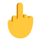 Emoji Dedo corazón hacia arriba en Microsoft