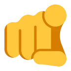 Index Pointing at the Viewer emoji on Microsoft