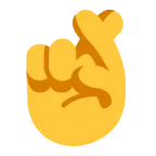 Emoji Dedos cruzados en Microsoft