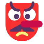 Emoji Demonio japonés tengu en Microsoft