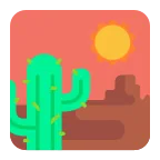 Emoji Desierto en Microsoft