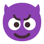 Devil emoji on Microsoft