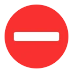 Emoji Dirección prohibida en Microsoft