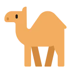 Camel emoji on Microsoft
