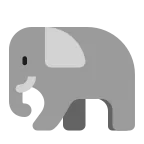Emoji Elefante en Microsoft