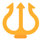 Emoji Emblema de tridente en Microsoft