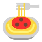 Spaghetti emoji on Microsoft