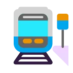 Emoji Estación de tren en Microsoft