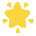Emoji Estrella brillante en Microsoft