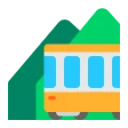 Mountain Railway emoji on Microsoft