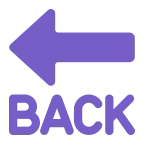 Emoji Flecha BACK en Microsoft